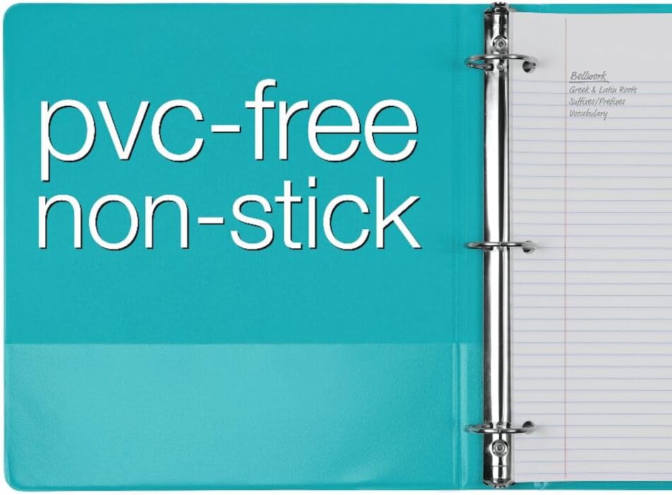 Cardinal 3 Ring Binders, Binders for School and Office, Durable 1.5 Inch, Round Rings