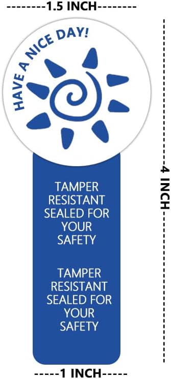 500 Pcs Tamper Evident Labels, Tamper Resistant Sticker 1.5x4 Inch