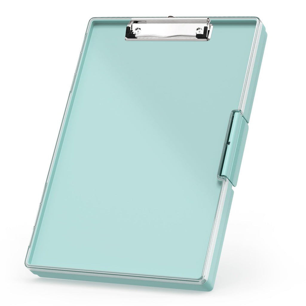 Rimilak Clipboard with Storage,8.5x11 2 Compartment Clip Board, Dark Green