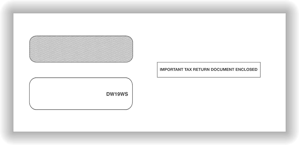 1099 Nec Tax Envelopes, Designed for Printed 1099 Laser NEC Forms from Quickbooks or