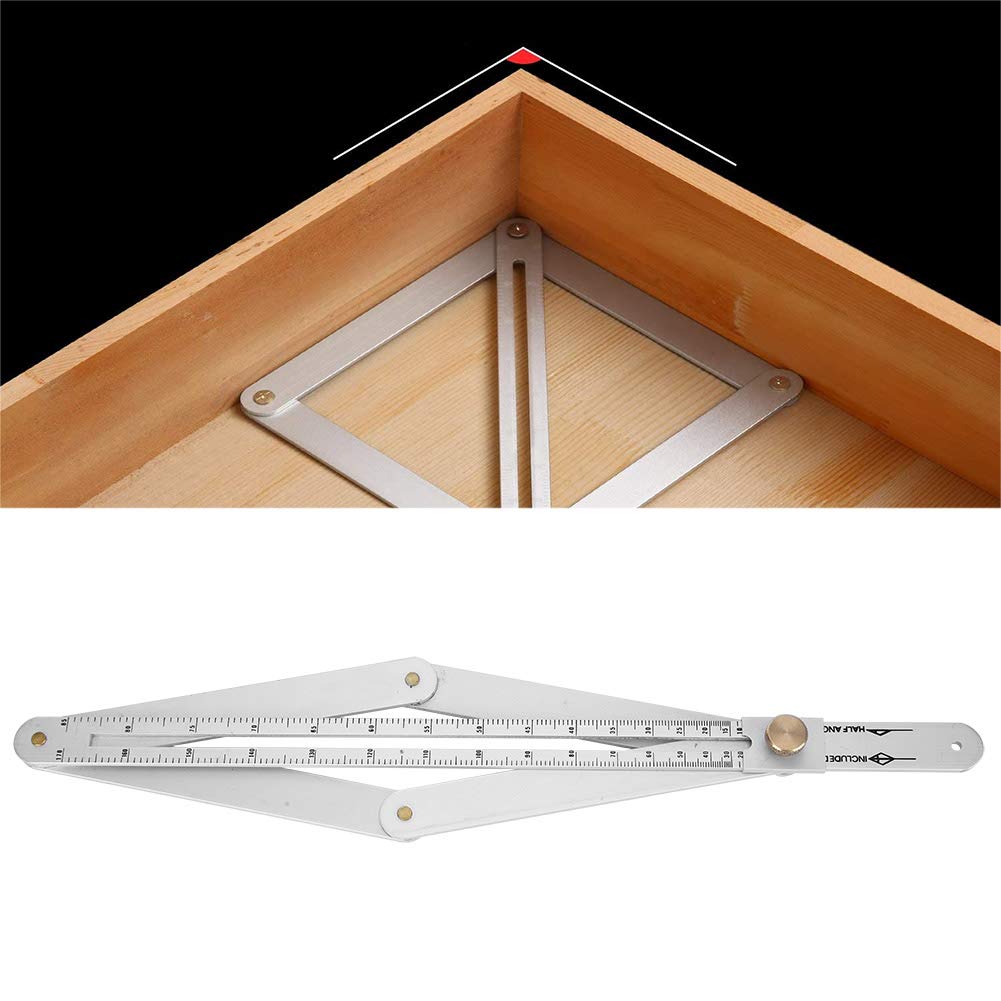 Corner Angle Finder, 4?Fold Multifunctional Angle Measuring Ruler