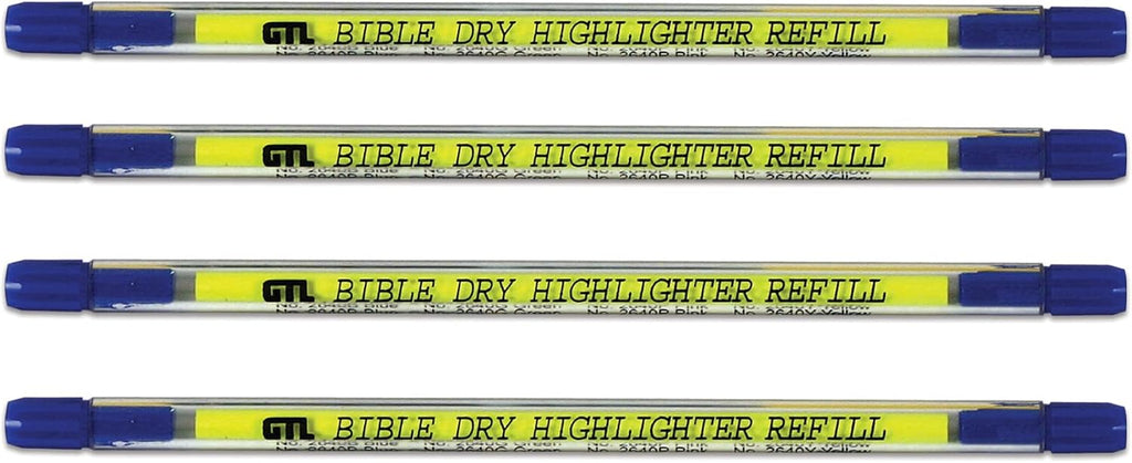 G.T. Luscombe Bible Dry Refill, Colorful Highlighter, No Bleed Through, Study, Journaling