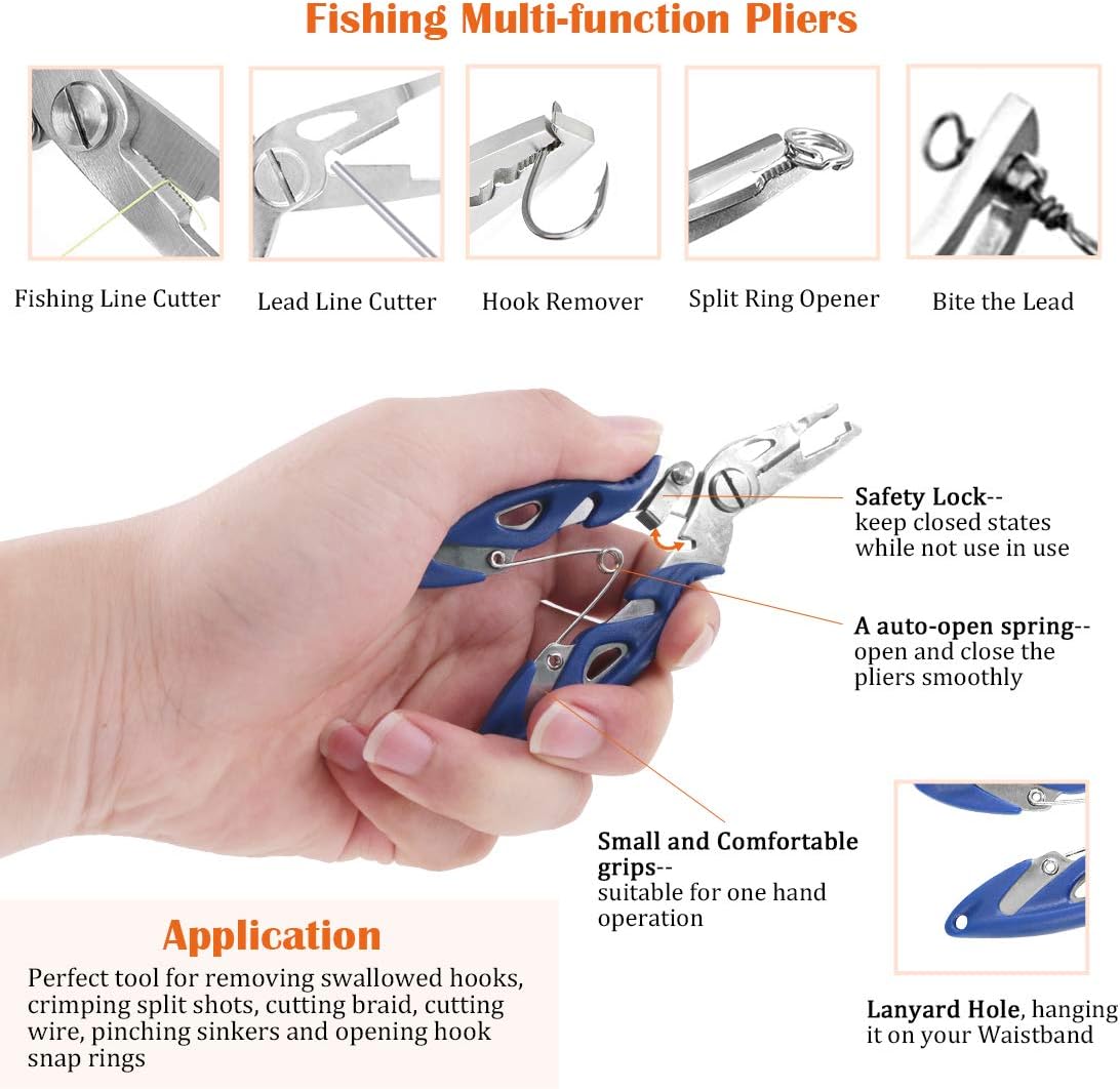 201 Pcs Stainless Steel Fishing Split Rings 5 Sizes Double High Strength Lure Tackle