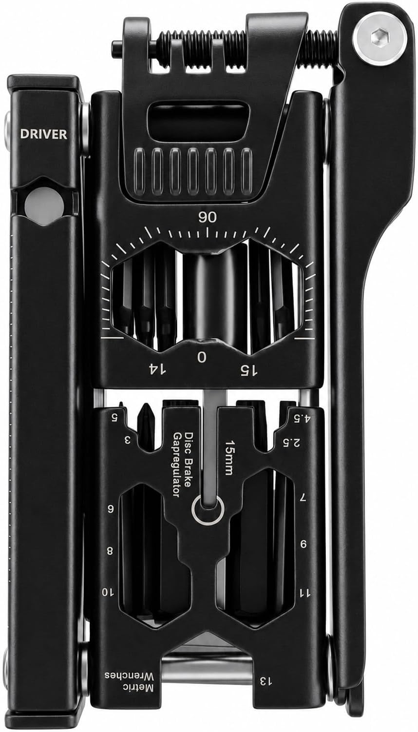 38-in-1 Bike Multitool – Portable Magnetic Bike Repair Tool Set with Tire Levers