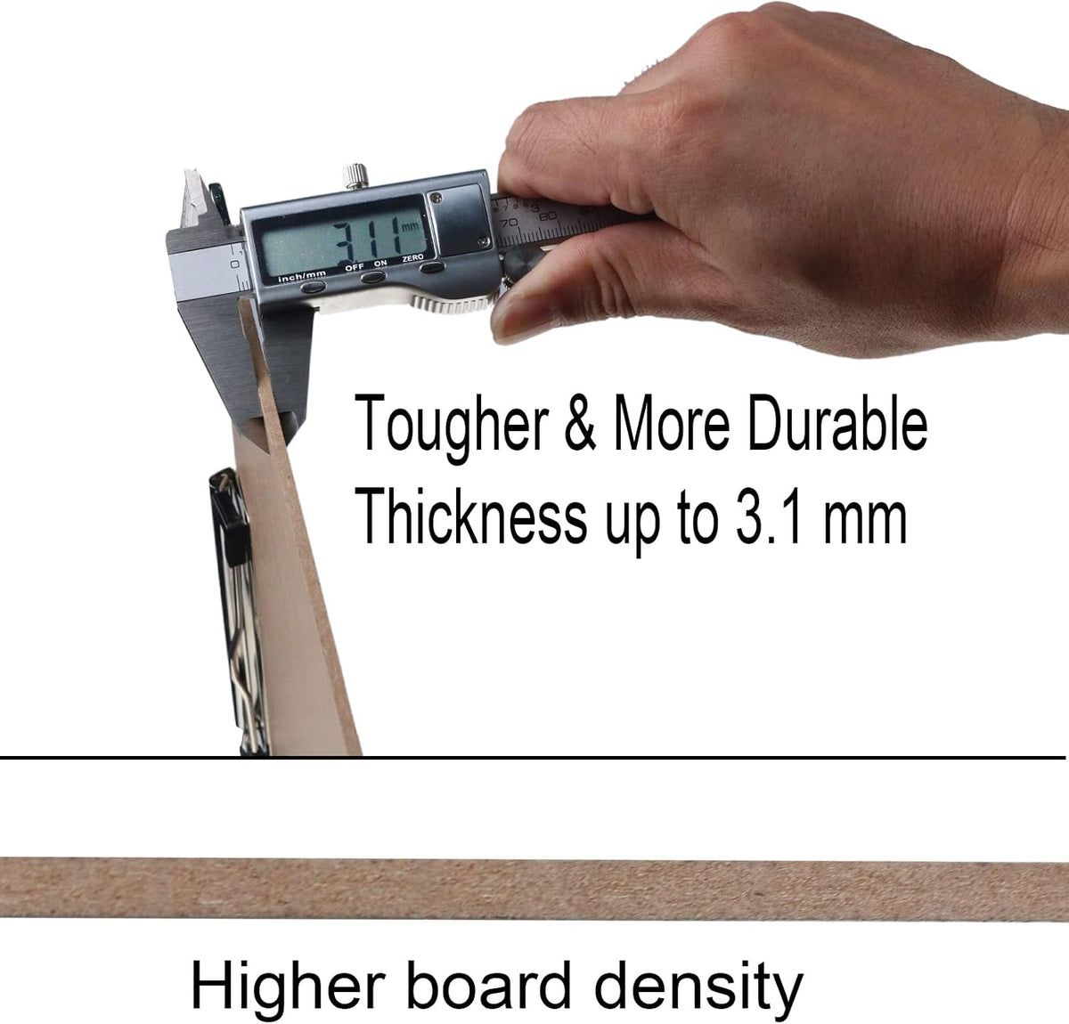 Acocony 11x17 Clipboard Vertical Extra Large Clipboard Hardboard Low Profile Clip 11 x 17