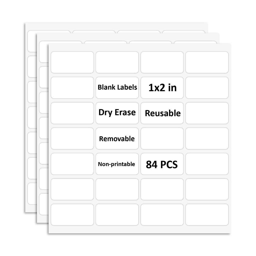 SVNOOC Multi-Use Dry Erase Sticky Notes, Reusable Labels Stickers for Wall Desk Fridge