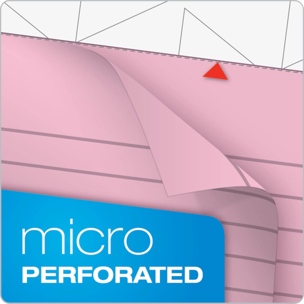 TOPS 5 x 8 Legal Pads, 6 Pack, Prism Brand, 2 Pink/2 Blue/2 Purple, Narrow Ruled