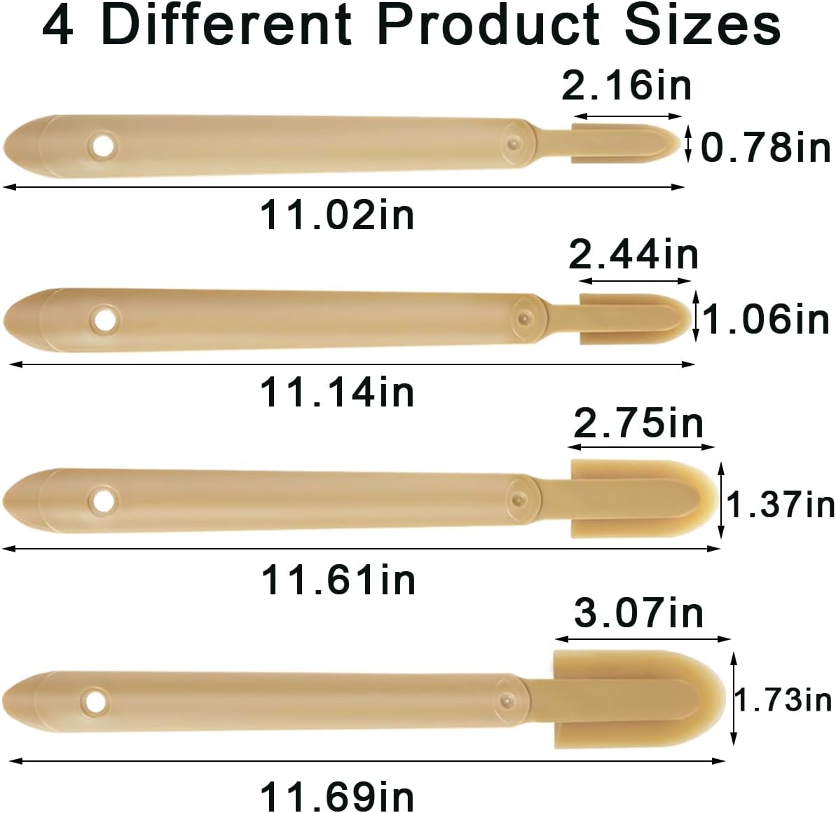8 PCS Rubber Caulking Spatulas Tool,Rubber Caulk Silicone Sealant Finishing Tool