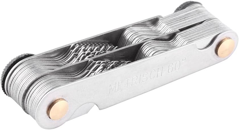 Thread Gauge Standard And Metric, 51/52Pcs Metric+ imperial (52pc) Stainless Steel Thread
