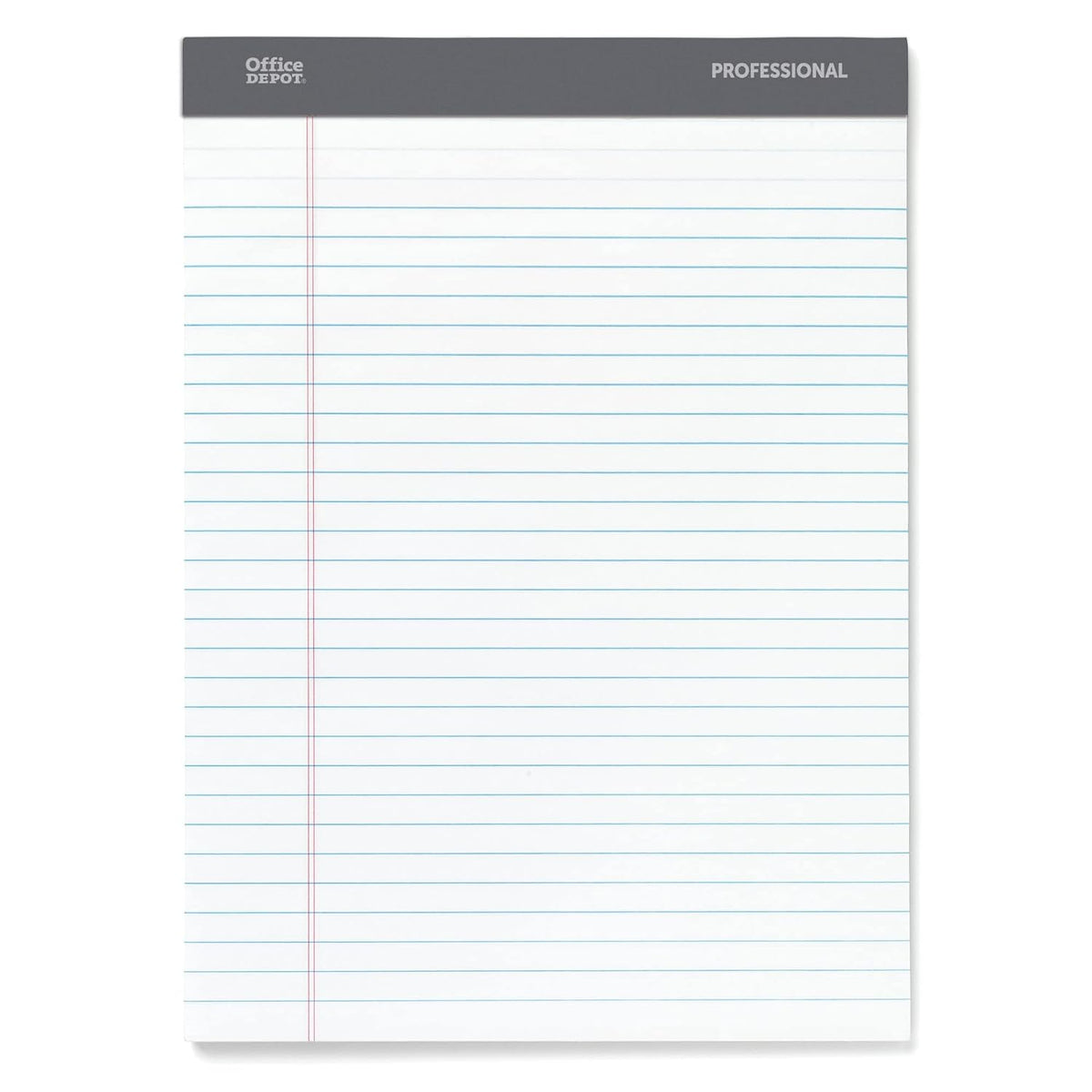 Office Depot Professional Legal Pad, 8 1/2in. x 11 3/4in., Legal Ruled, 50 Sheets Per Pad