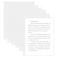 50 Piece Clear Sheet Protectors Page Protectors 8.5 x 11 Clear Binder Sheet Protectors