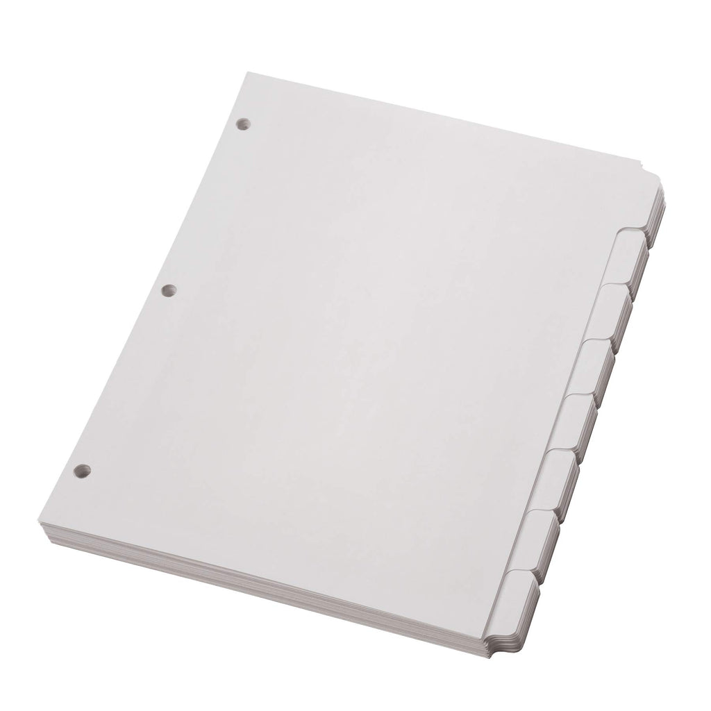 Oxford Binder Dividers for 3 Ring Binders, 10 Pack, 8-Tab Dividers, Write On Tabs