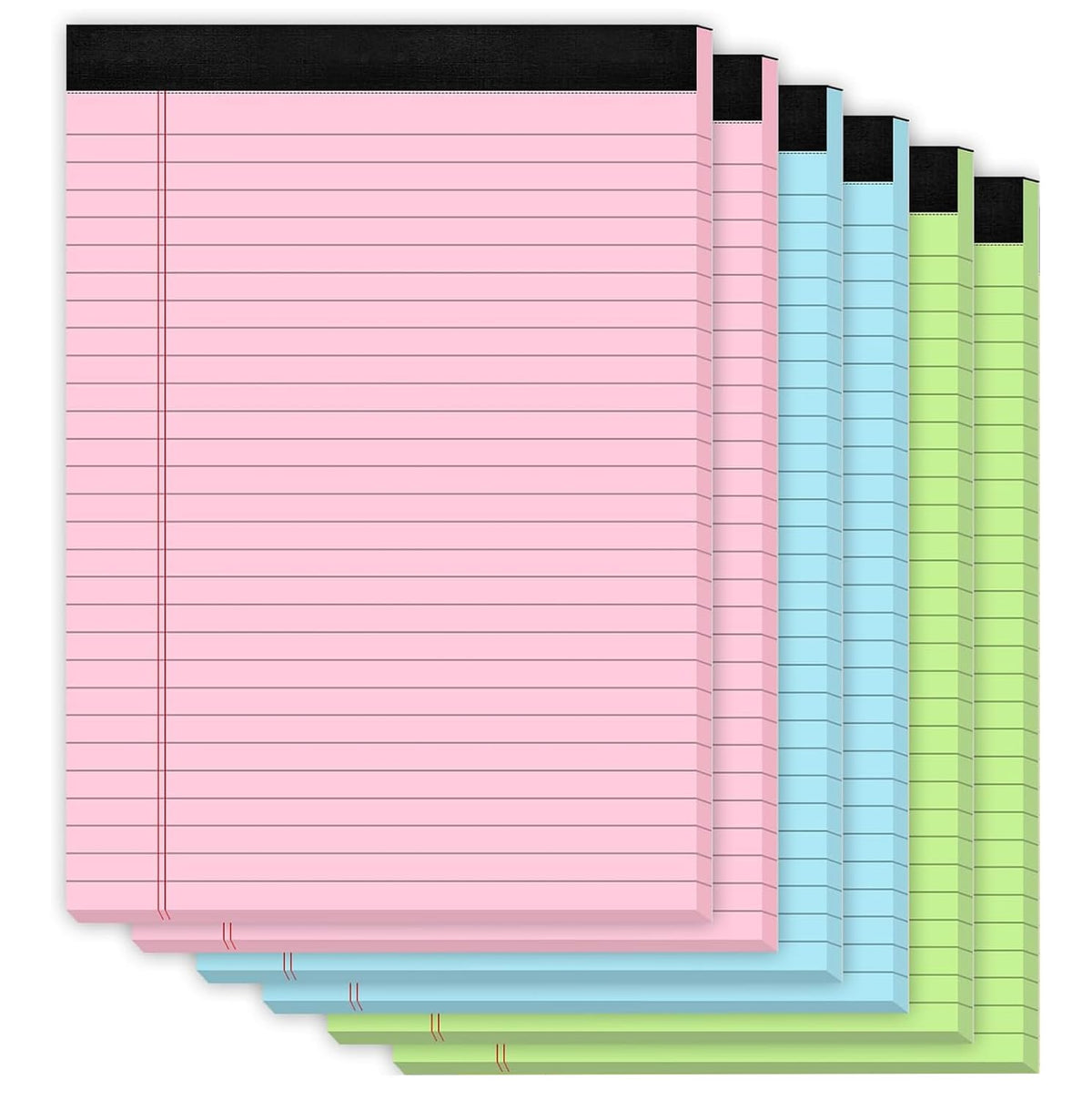 8 Pack Legal Pads 8.5 x 11, Notepads Colored Note Pads 8.5x11 Writing Pads