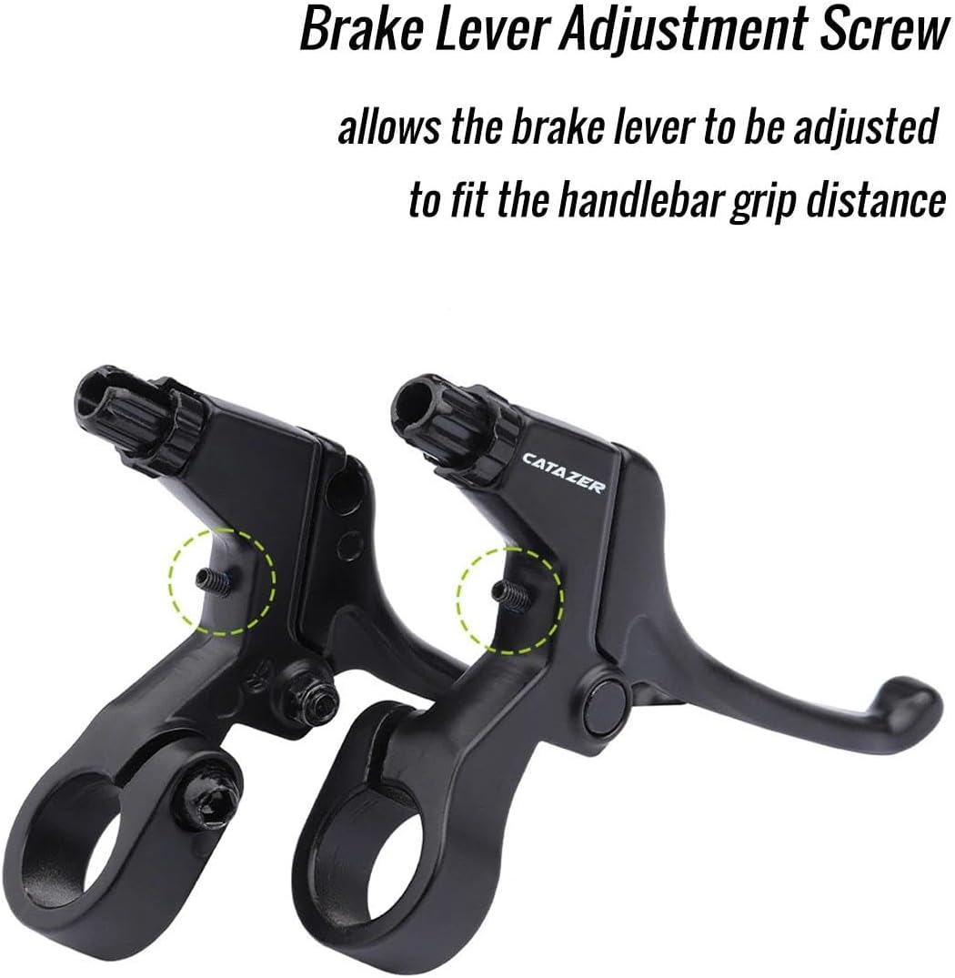 4-Fingers Bicycle Brake Levers for 22.2mm Handlebars, 1 Pair