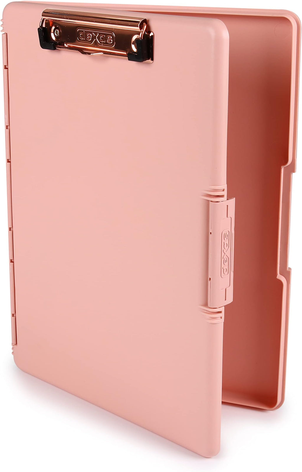 Dexas Slimcase 2 Plastic Clipboard with Storage and Side Opening, Neon Green