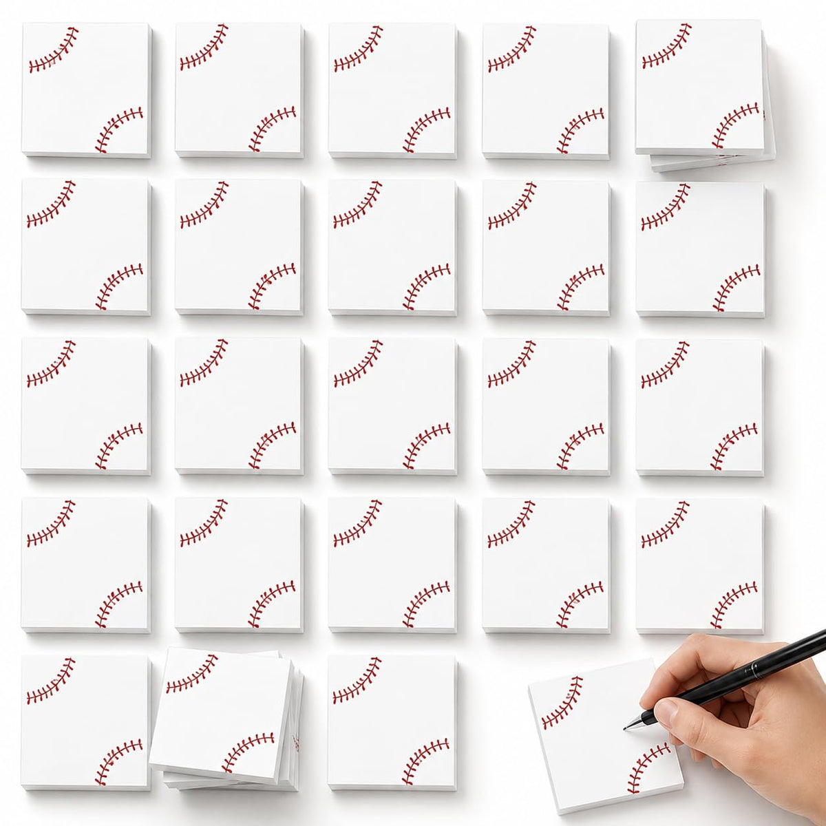 9 Pieces Fall Sticky Notes 3x3 Inch Cute Fall Pumpkin Maple Leaf Note Pads Adesive Memo