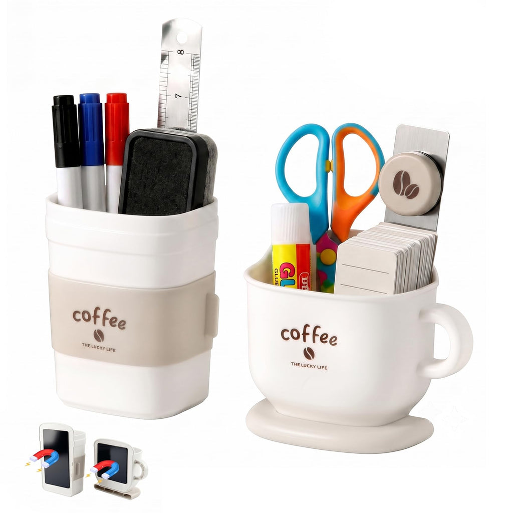 Magnetic Pen Holder 2 Pack, Whiteboard Dry Erase Marker Holder