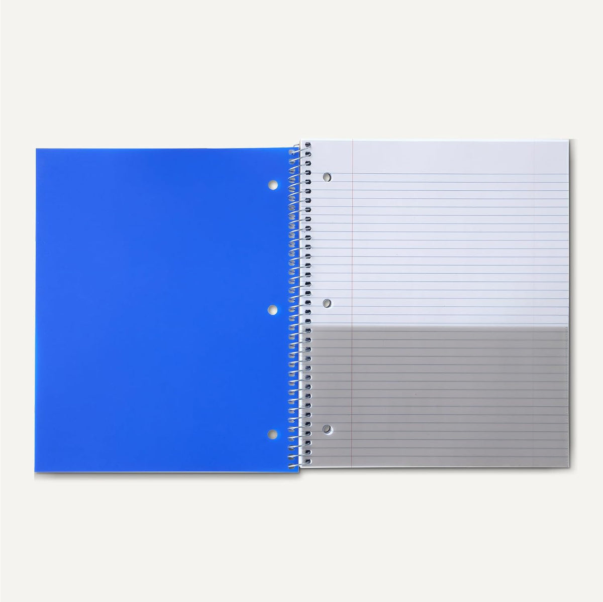 Amazon Basics 1 Subject College Ruled Spiral Notebook, Poly Cover,100 Sheets, 9" x 11"