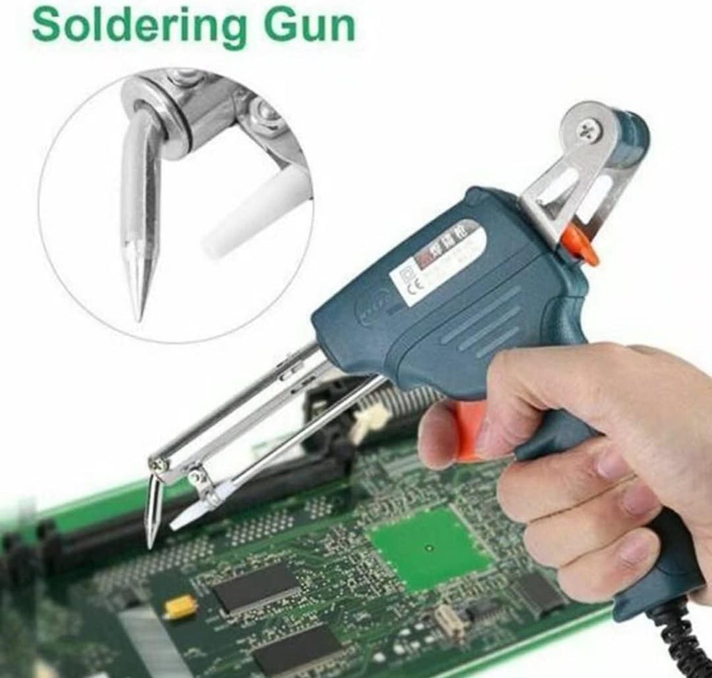 Upgrade Soldering Gun Automatic Hand held Solder Iron Kit Welding Tool, Desoldering Pump