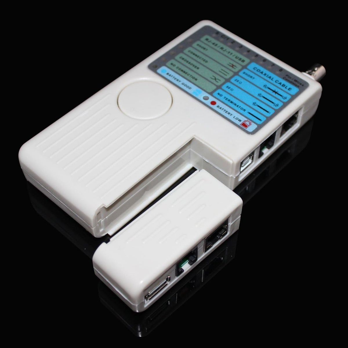 4 in 1 Network Cable Tester Multi Functional for RJ11 RJ45 USB BNC LAN Cable Wire Tester