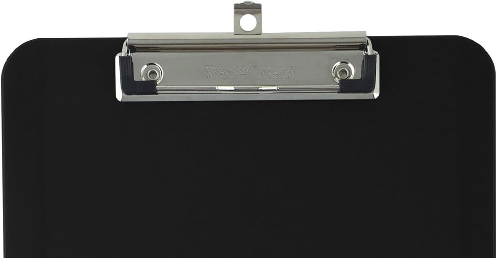 Trade Quest Black Plastic Clipboards Letter Size Low Profile (6-Pack)
