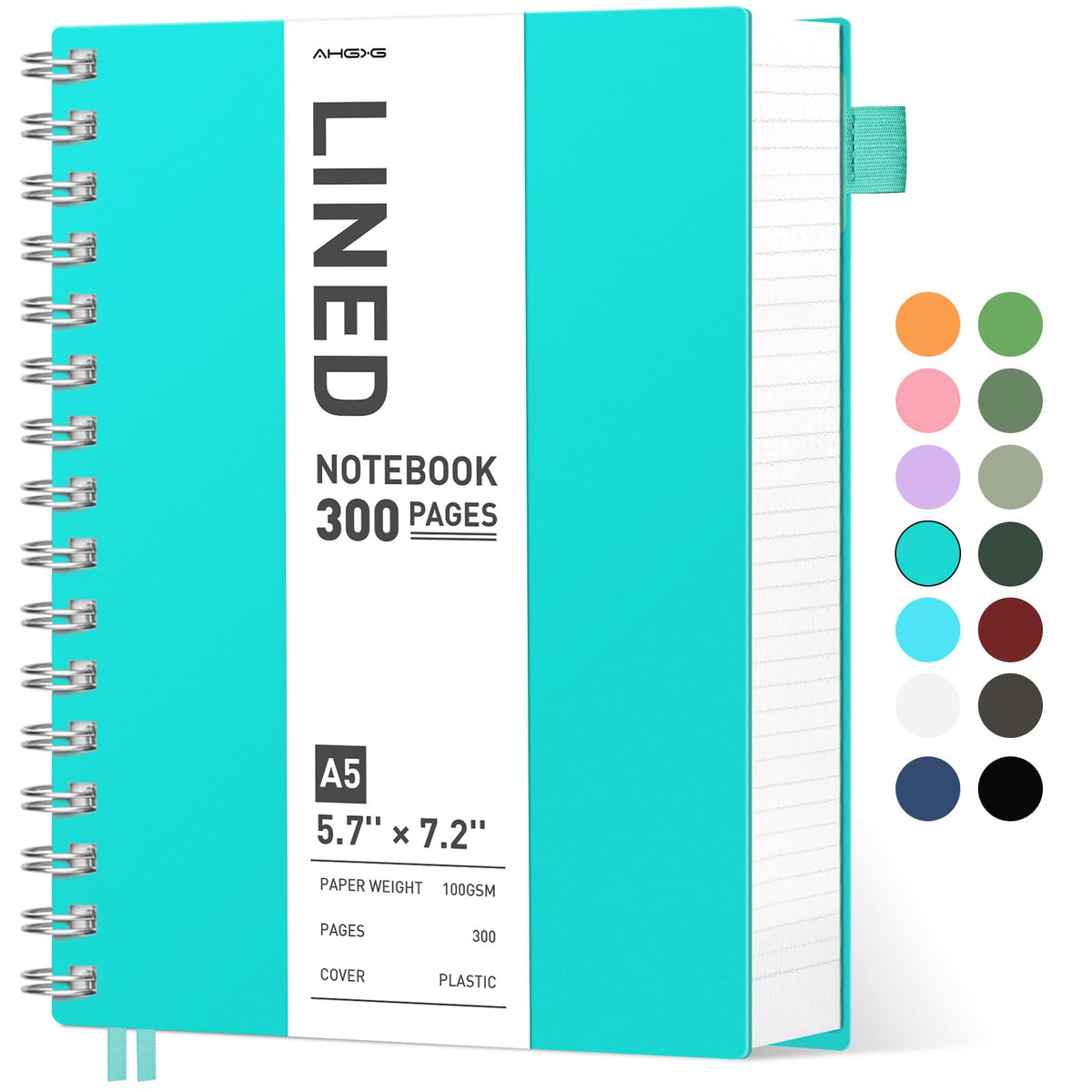 AHGXG Lined Journal Notebook, 300 Pages, A4 (8.5" x 11")