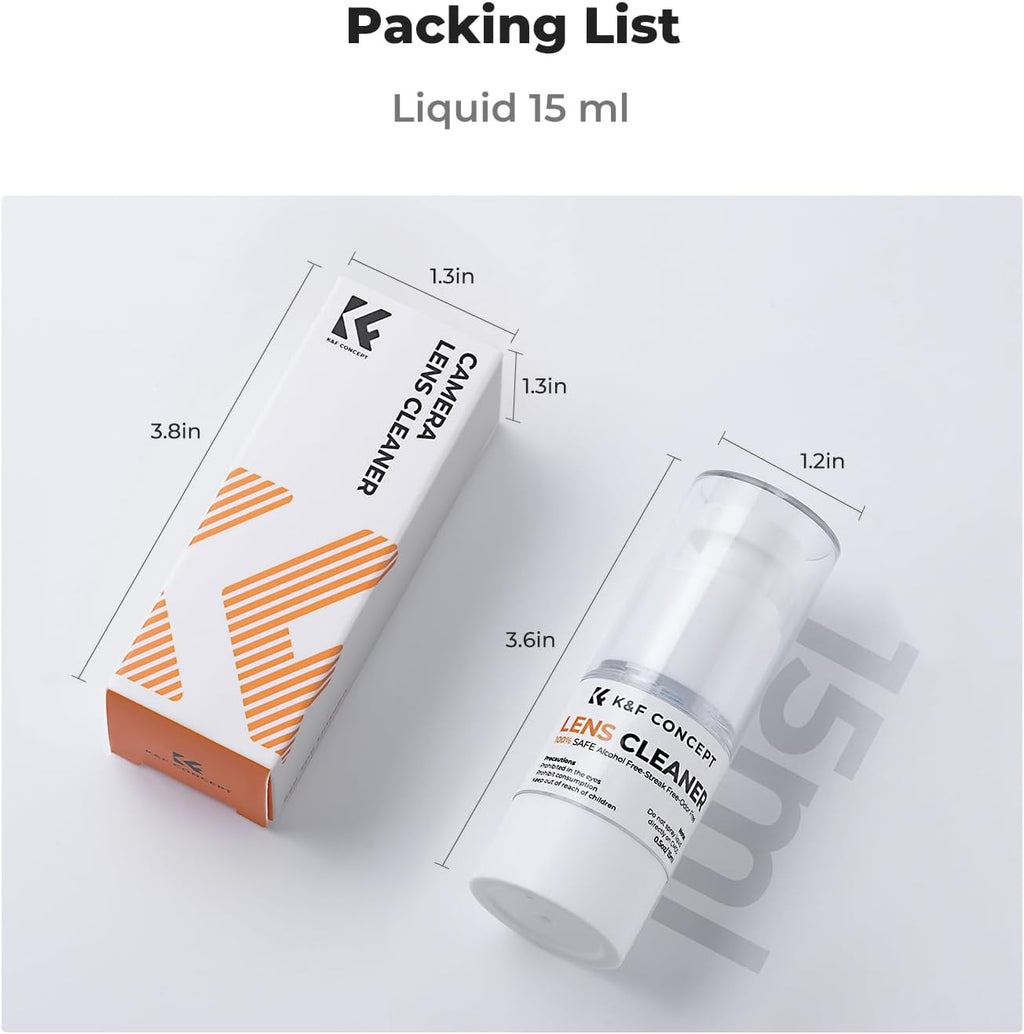 K&F CONCEPT Spray and Lens Cleaner Care Kit, Camera Lens Cleaner
