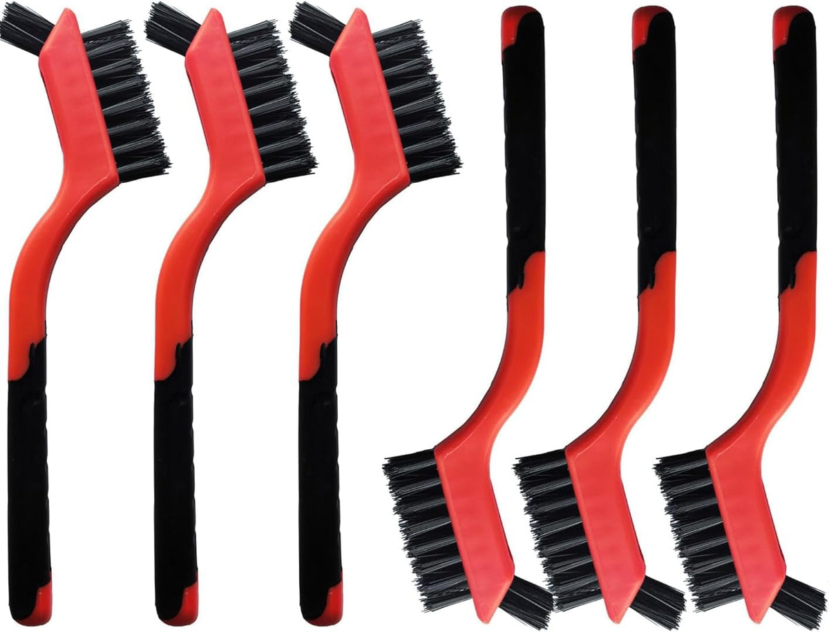 6 Pack Non Scratch Nylon Cleaning Brushes for Delicate Surfaces Daily Use