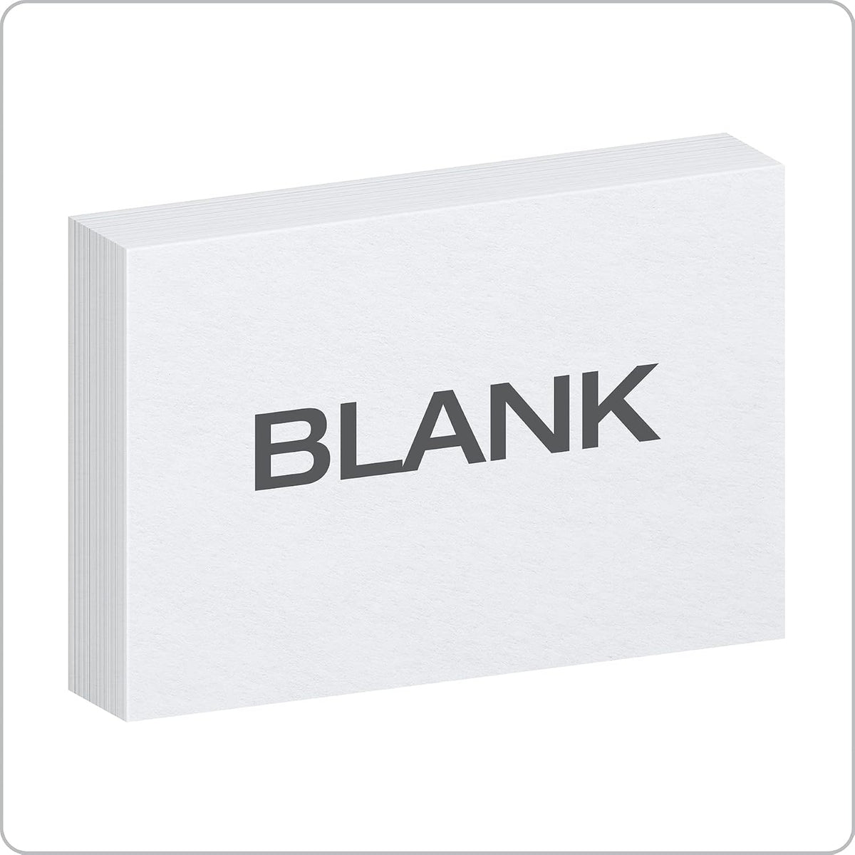 Oxford Index Cards, Index Cards, Blank on Both Sides, White, Cards (40177), 4x6