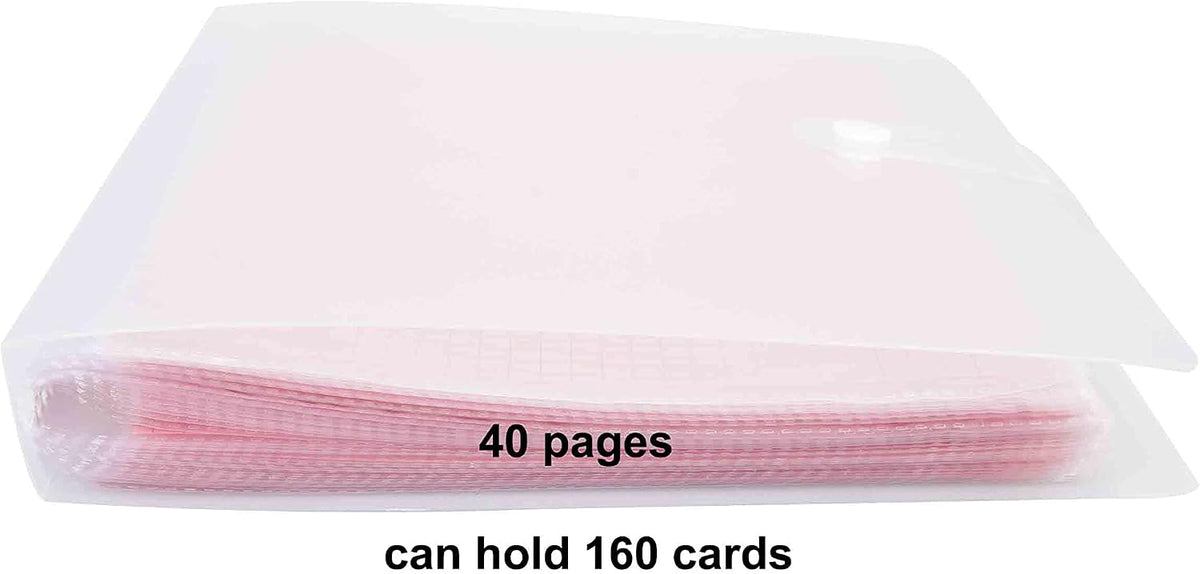 4x6 Index Cards Clear Plastic Holder Organizer Pouches Book Binder 40 Page Hold 160 Cards