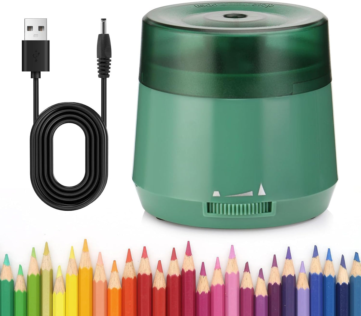 Electric Pencil Sharpener, Dual Power USB Battery Operated