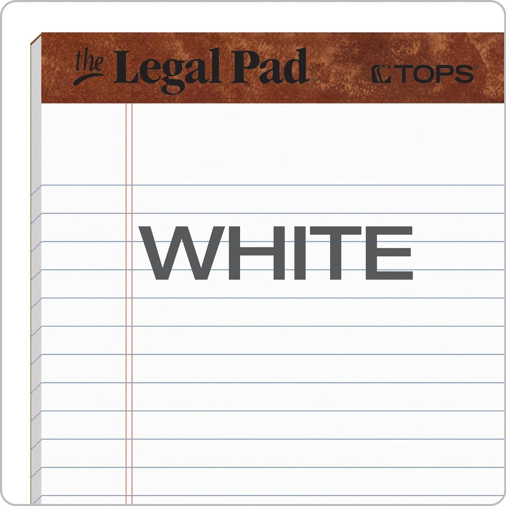 Tops 5 x 8 Legal Pads, 4 Pack, The Legal Pad Brand, Narrow Ruled, White Paper