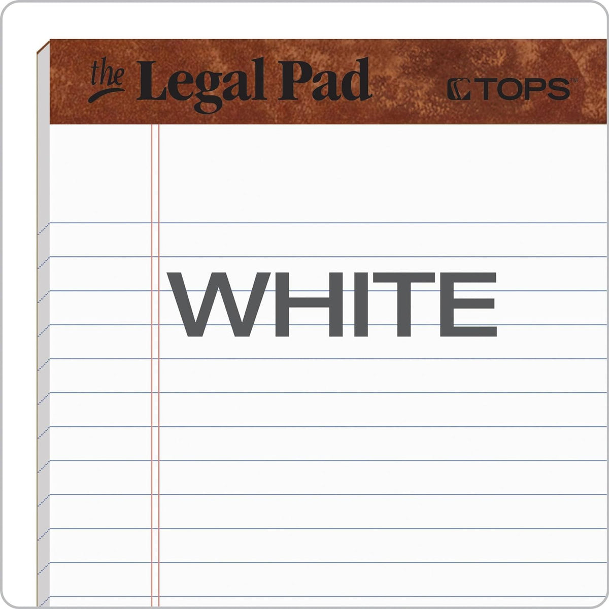 Tops 5 x 8 Legal Pads, 4 Pack, The Legal Pad Brand, Narrow Ruled, White Paper