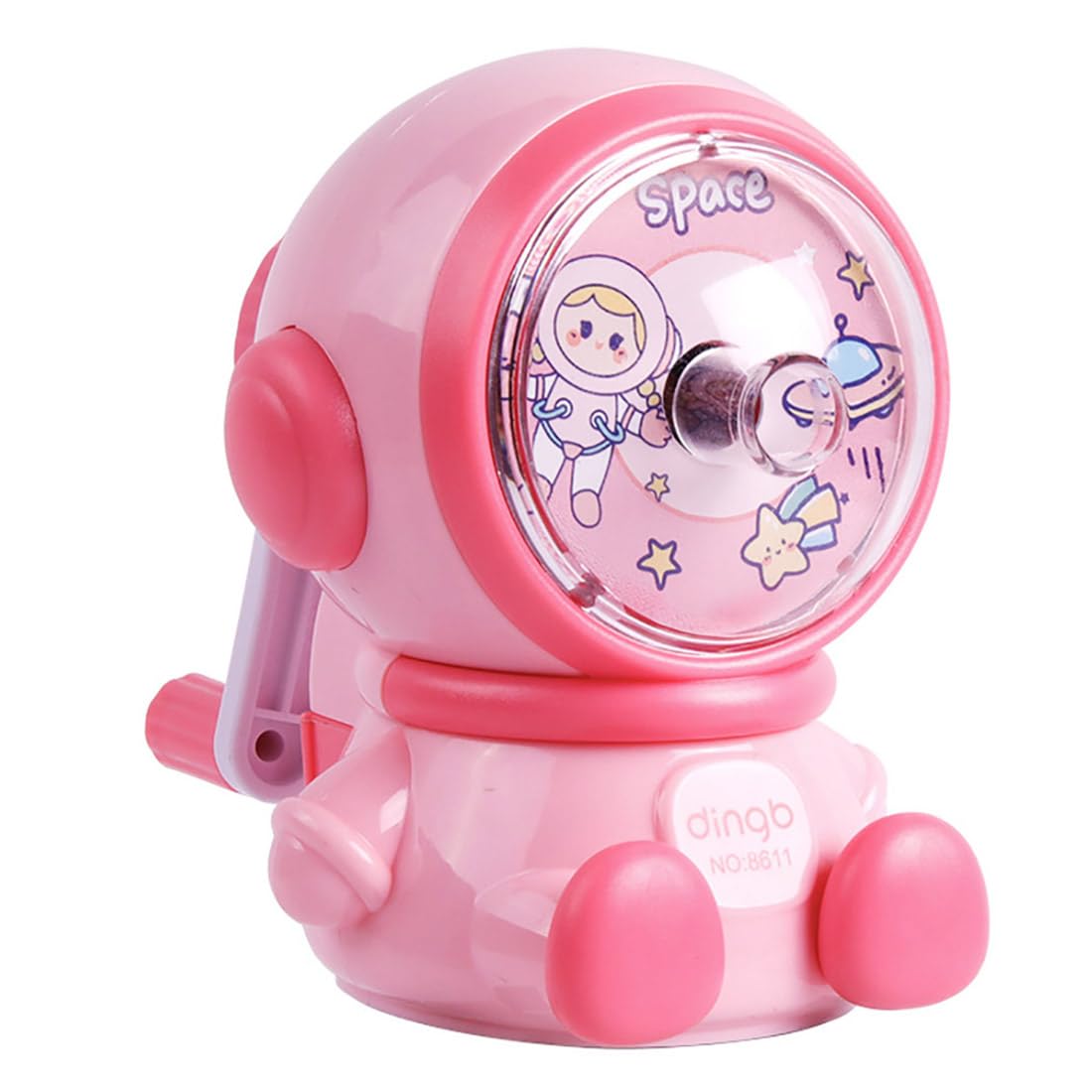 Pencil Sharpener, Hand Crank Manual Sharpener, Auto Pen Feed Feature
