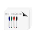 Magnetic Dry Erase Sheets - Magnetic Whiteboard Paper with Dry Erase Markers -Dry Erase