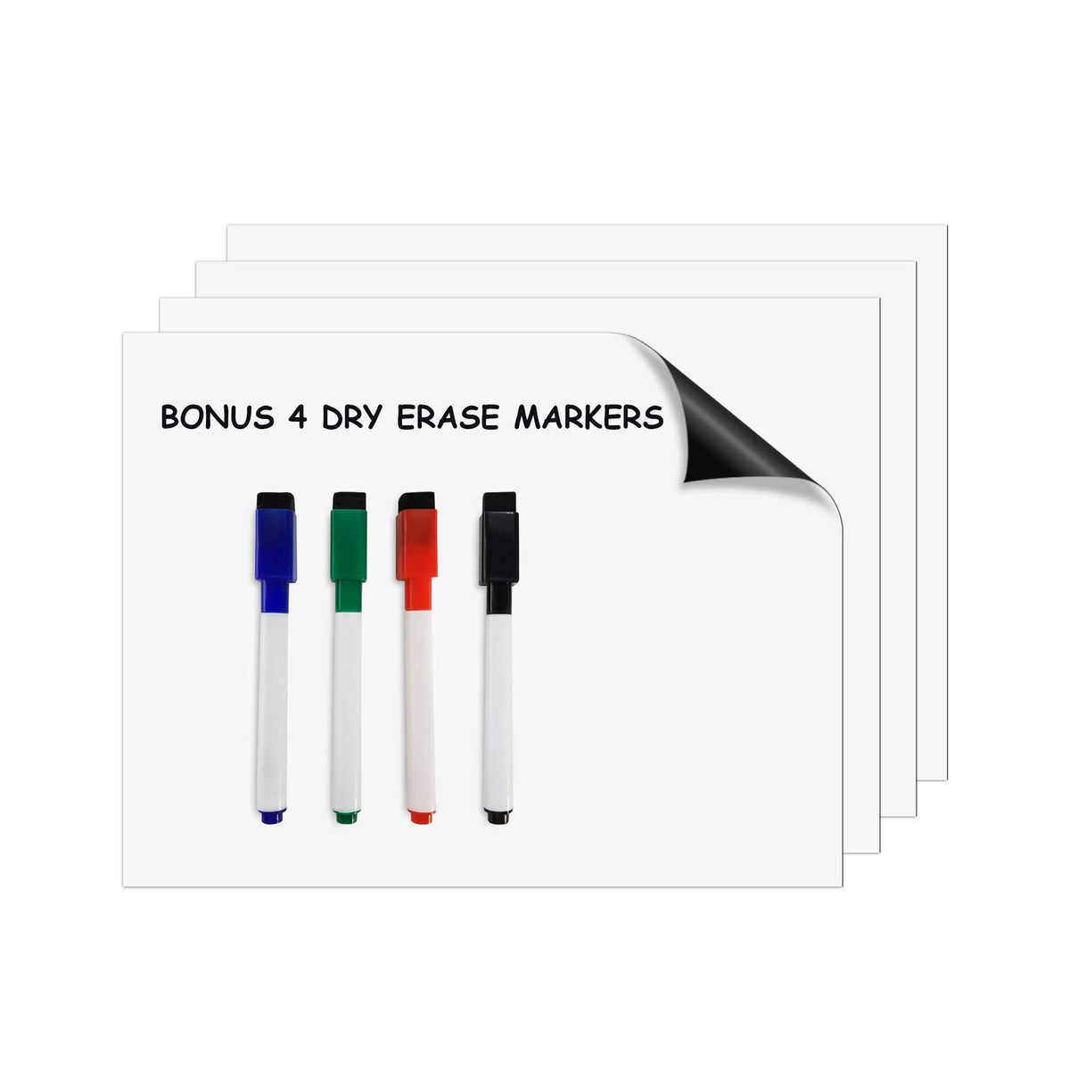 Magnetic Dry Erase Sheets - Magnetic Whiteboard Paper with Dry Erase Markers -Dry Erase