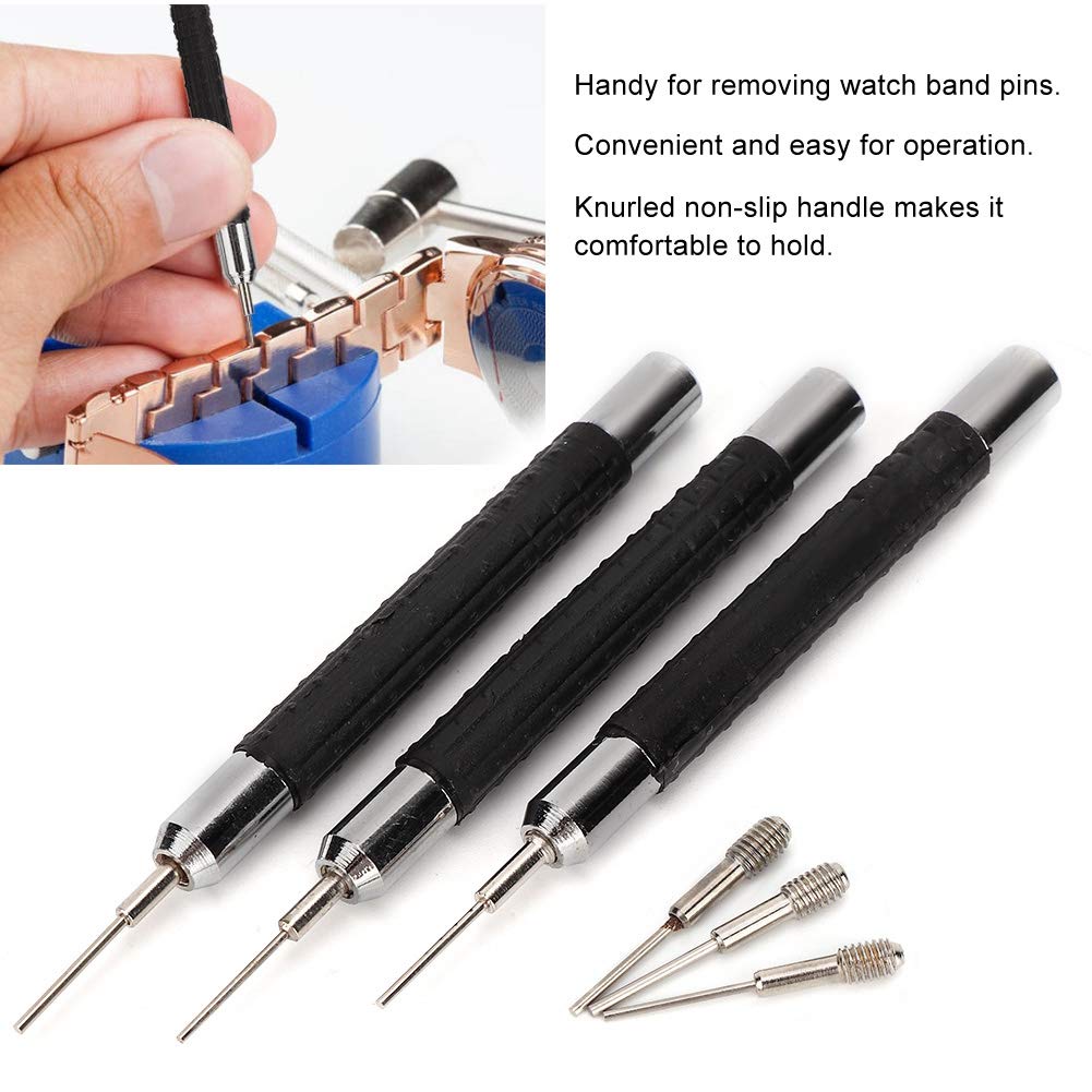 Watch Band Link Remover,Watch Link Removal Tool 3pcs Alloy Pin Piercing Watch Repair Tool
