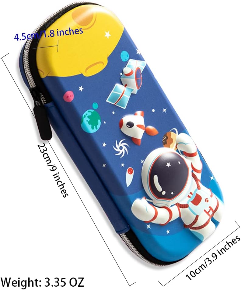 Pencil Case for Boys 3D EVA Cartoon Storage Pouch Pen Holder for School Kids