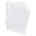 Amazon Basics Durable Clear Sheet Protectors for 3 Ring Binder, 8.5 in x 11 in, 3 holes