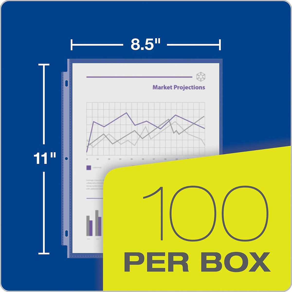 Oxford Sheet Protectors, 100 Pack, Letter Size (8.5 x 11)