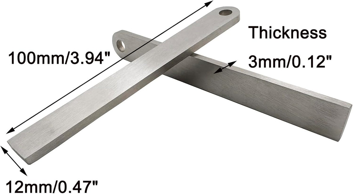 6PCS 3.94" Ferro Rod Striker Scraper Stainless Steel Light Fire Striker for Ferro Rod