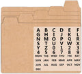 Index Card Box Dividers 4x6,Index Card Guide Set with Number Alphabet Weekly Monthly