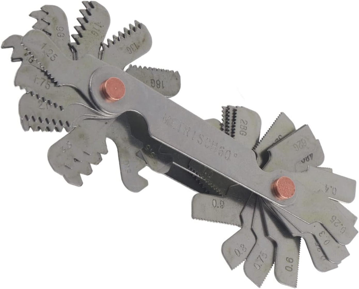 Thread Gauge Standard And Metric, 51/52Pcs Metric+ imperial (52pc) Stainless Steel Thread