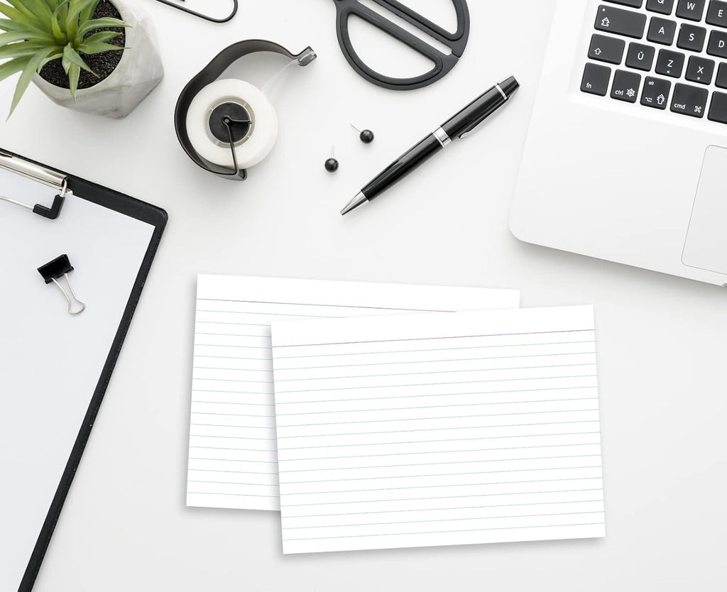 Home Advantage Double Sided Ruled White Index Cards, File Lined Note Cards (5-x-7)