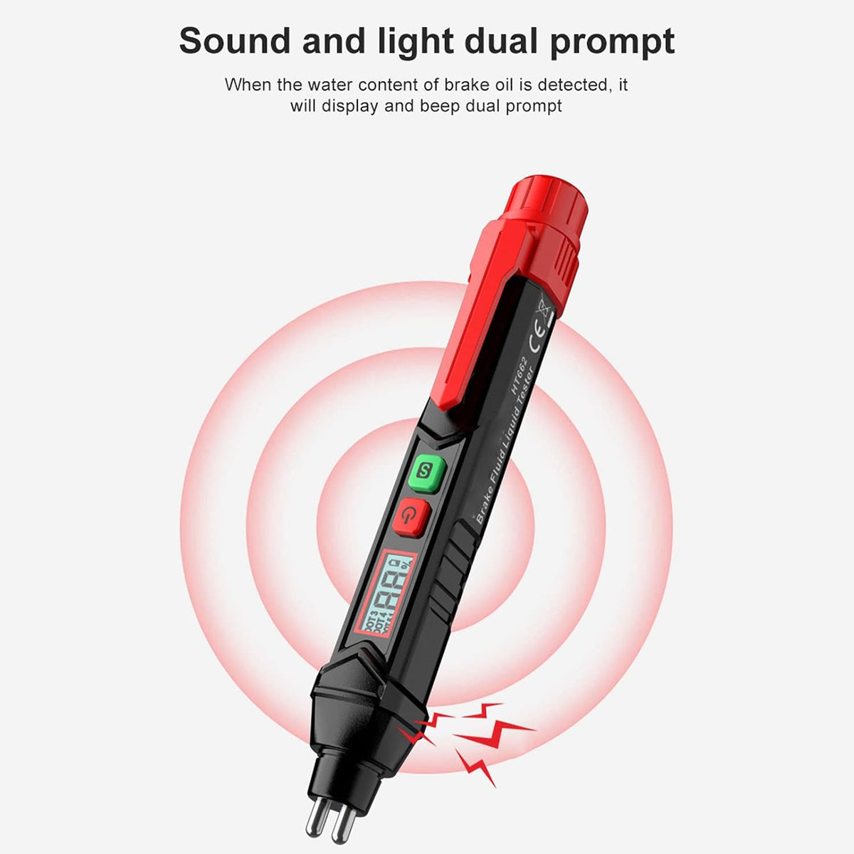 HT662 Brake Fluid Tester 6.9×1.1in Automotive Fluid Tester Pen