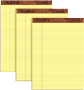 TOPS The Legal Pad Writing Pads, 8-1/2" x 11-3/4", Canary Paper, Legal Rule, 50 Sheets