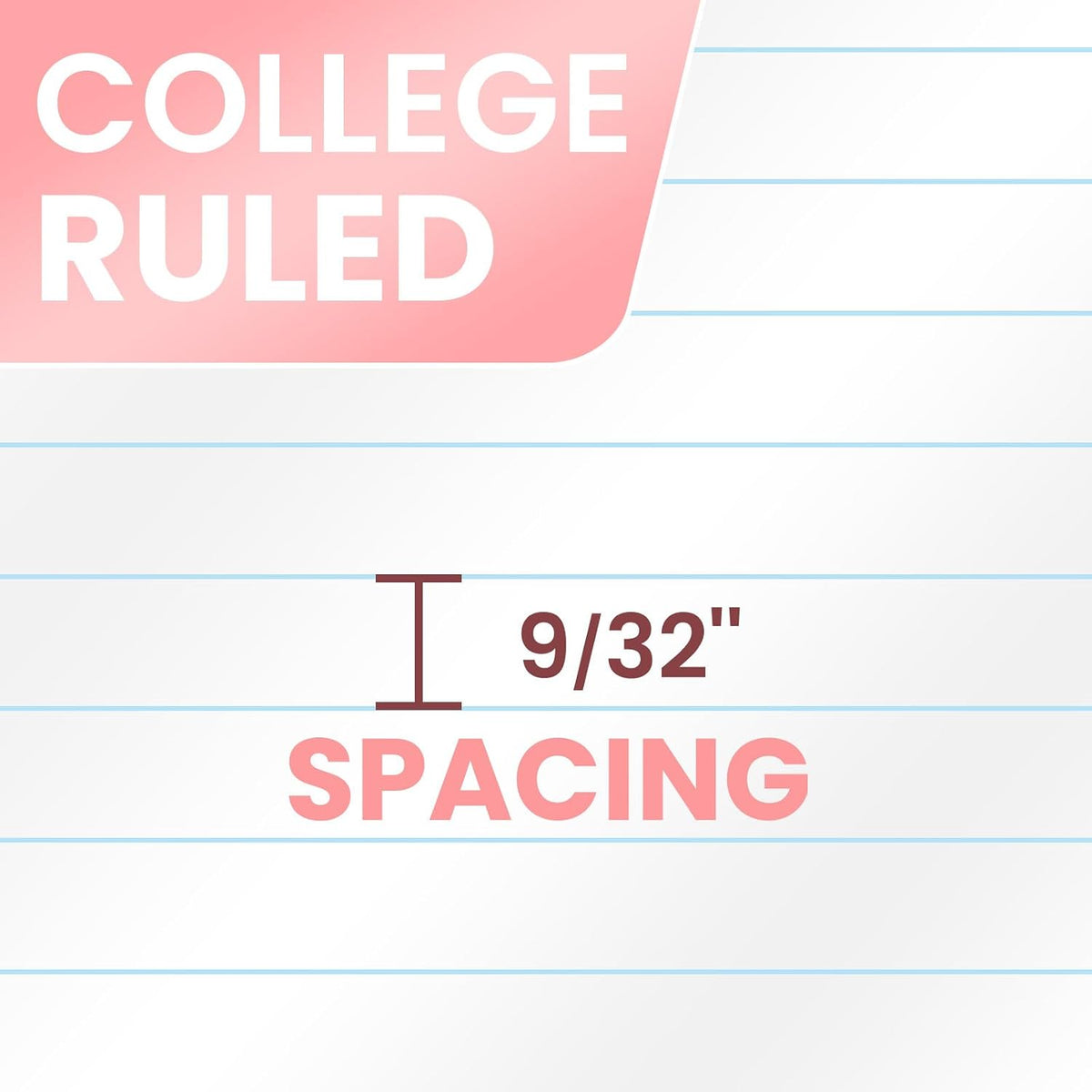 Oucaru 1 Subject Spiral Notebook College Ruled 5 Pack, 140 Pages