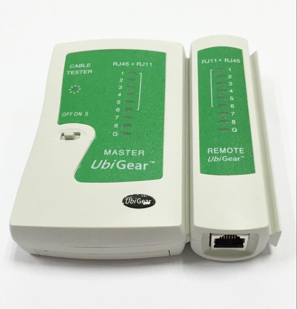 UbiGear® Network/Phone Cable Tester + RJ11/RJ12/RJ22/RJ45 Crimp Crimper +100 RJ45 CAT5