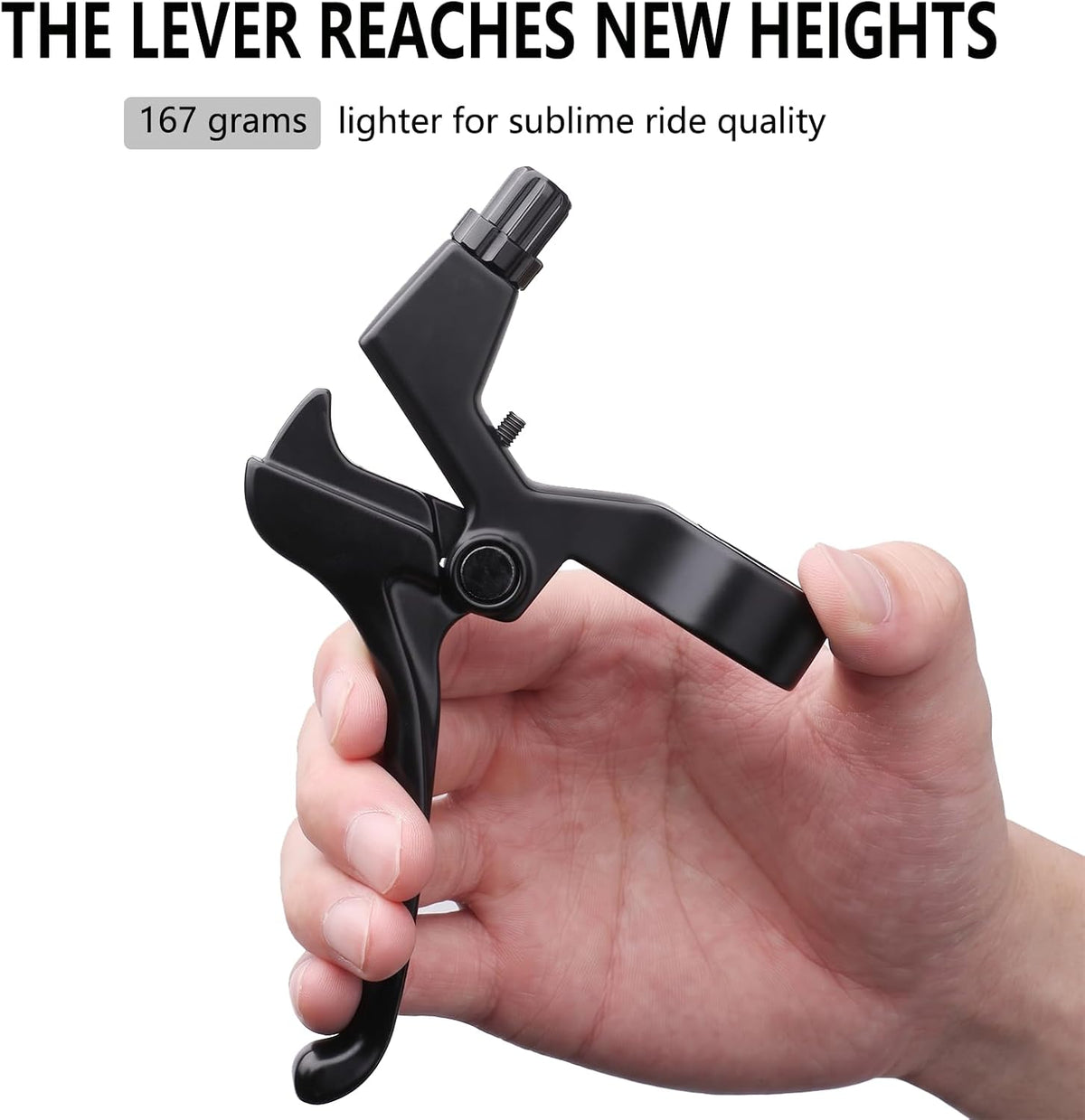 4-Finger Bicycle Brake Levers Alloy Set for 22.2mm Handlebars, MTB Kids