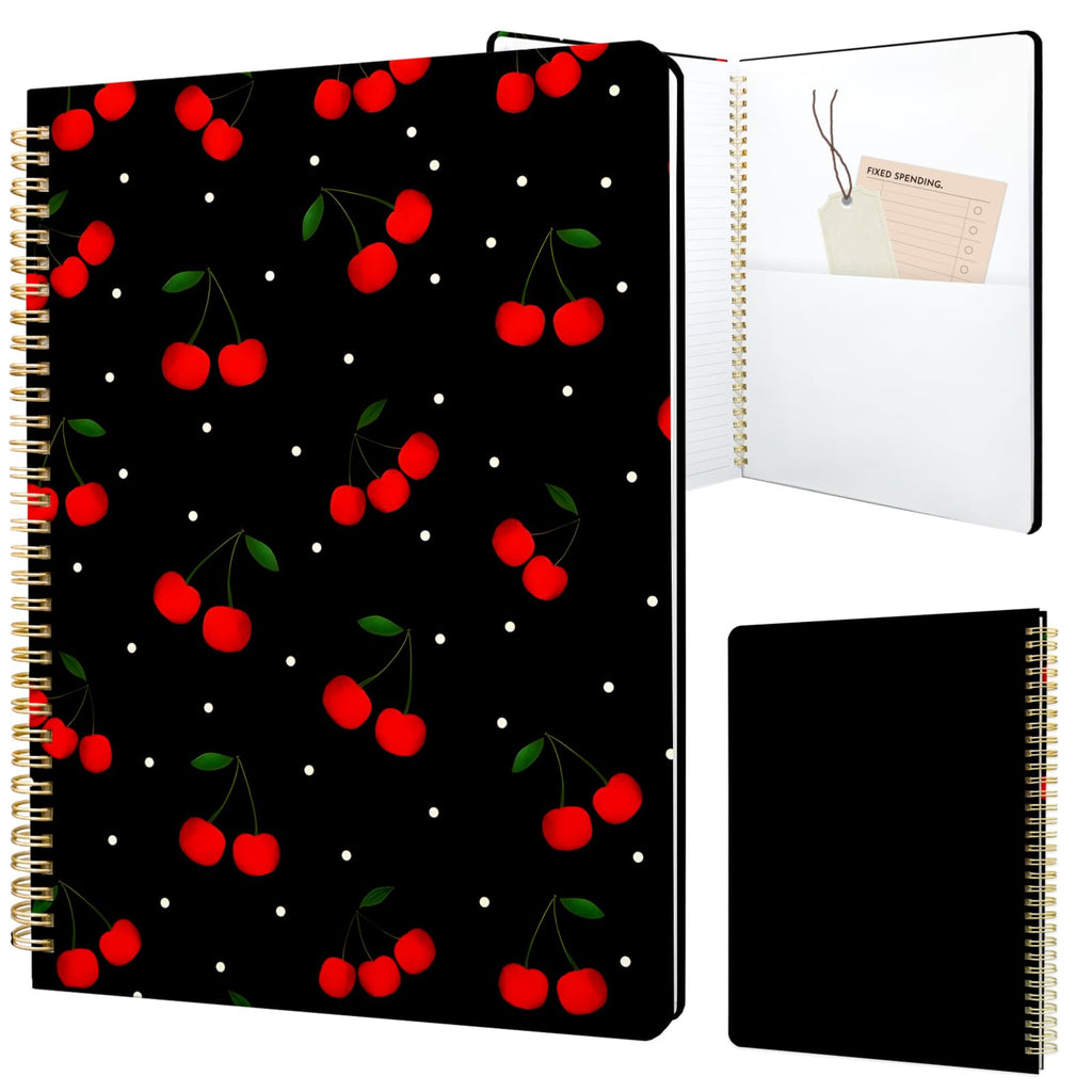 Cute Spiral Notebook 8.5 x 11 Graph Paper Journal A4, Plant Flower